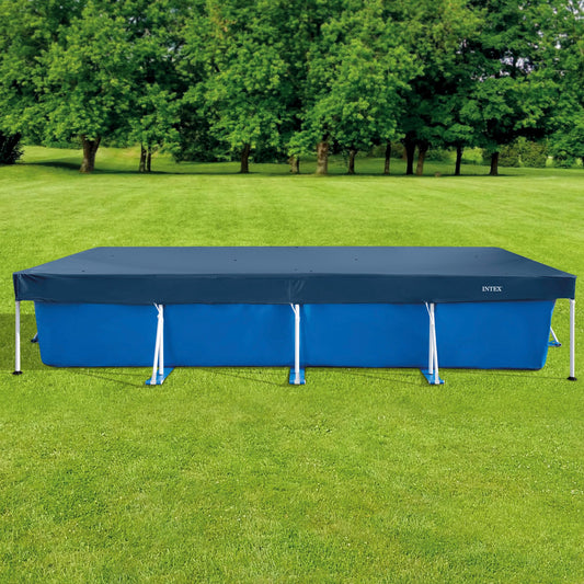 Intex 28039 - Cobertor Piscina Rectangular Prisma/Small Frame 450 x 220 cm, Color Azul