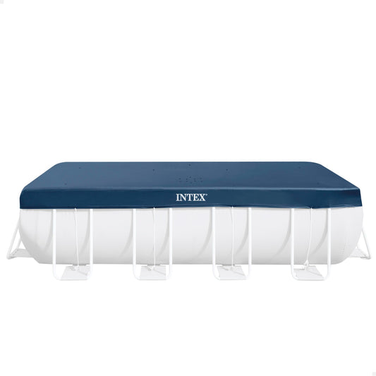 INTEX 28037 - Cobertor Piscina Rectangular Prism Frame 400x200 cm, Color Azul