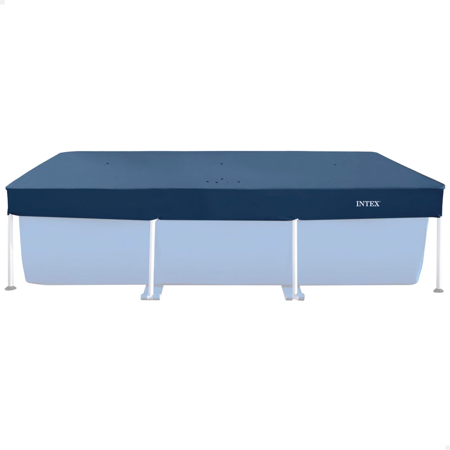 Intex 55252 - Cobertor Solar para Piscina Desmontable Rectangular 260x160cm, con cordón de Agarre, protección para Piscinas, Mantenimiento y Limpieza