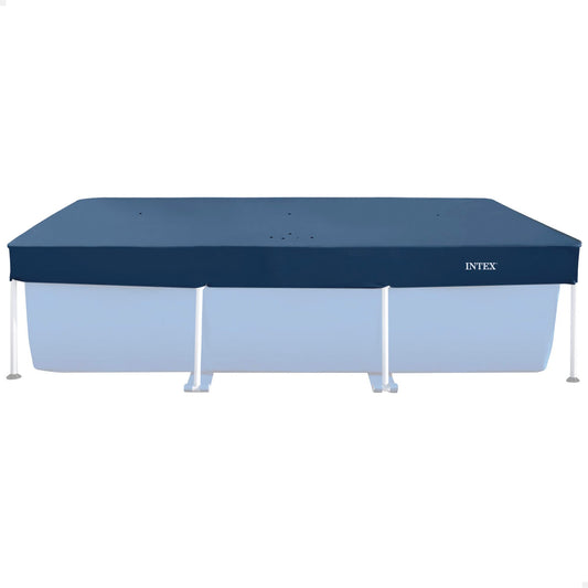 Intex 55252 - Cobertor Solar para Piscina Desmontable Rectangular 260x160cm, con cordón de Agarre, protección para Piscinas, Mantenimiento y Limpieza