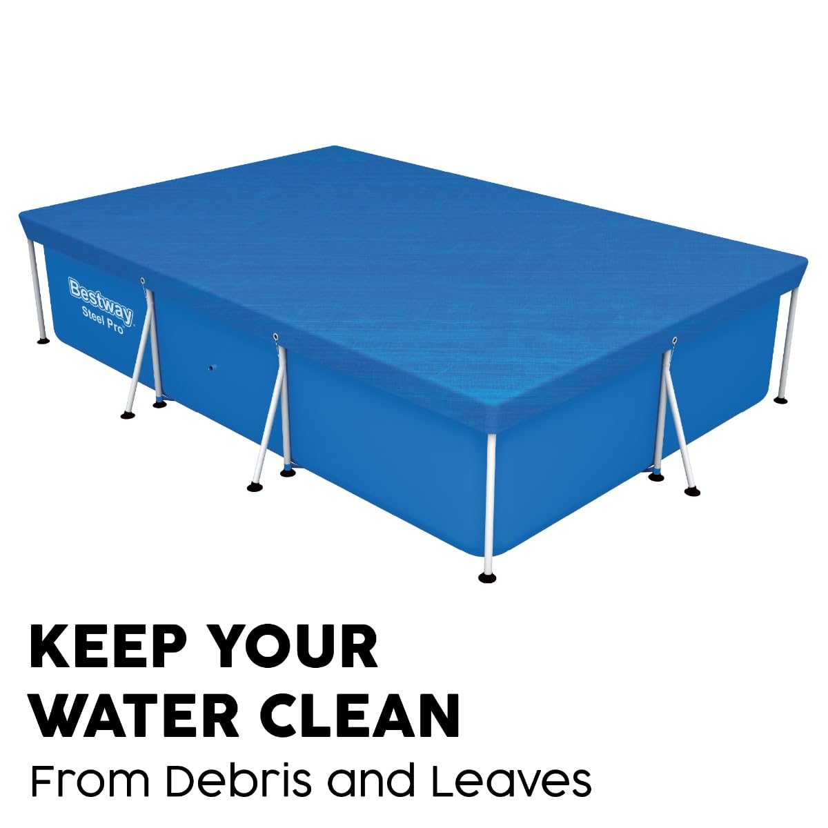 BESTWAY Cobertor de Invierno Rectangular 304x205 cm para Piscinas Rectangulares de 300x201 cm Azul