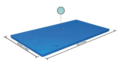 BESTWAY Cobertor de Invierno Rectangular 304x205 cm para Piscinas Rectangulares de 300x201 cm Azul