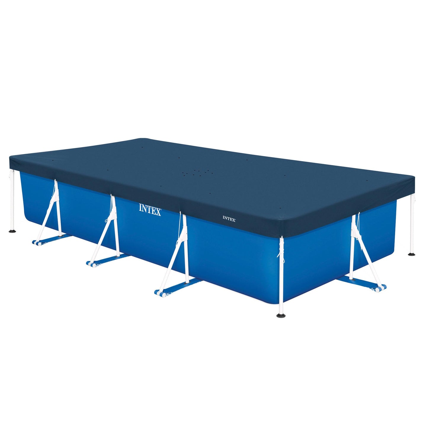 Intex 28039 - Cobertor Piscina Rectangular Prisma/Small Frame 450 x 220 cm, Color Azul