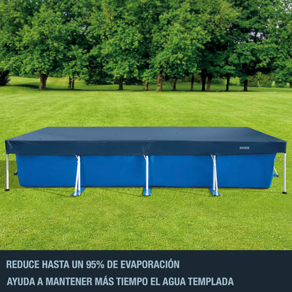 Intex 28039 - Cobertor Piscina Rectangular Prisma/Small Frame 450 x 220 cm, Color Azul