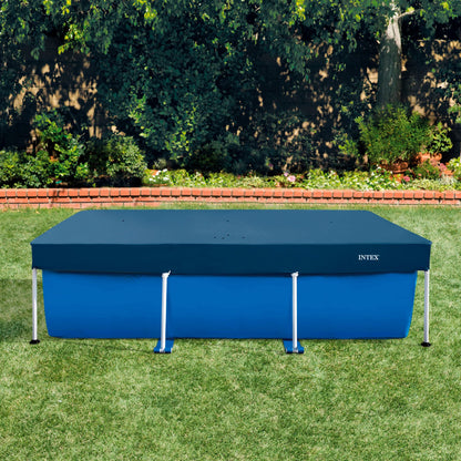 Intex 55252 - Cobertor Solar para Piscina Desmontable Rectangular 260x160cm, con cordón de Agarre, protección para Piscinas, Mantenimiento y Limpieza