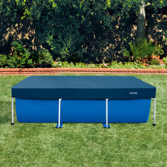 Intex 55252 - Cobertor Solar para Piscina Desmontable Rectangular 260x160cm, con cordón de Agarre, protección para Piscinas, Mantenimiento y Limpieza