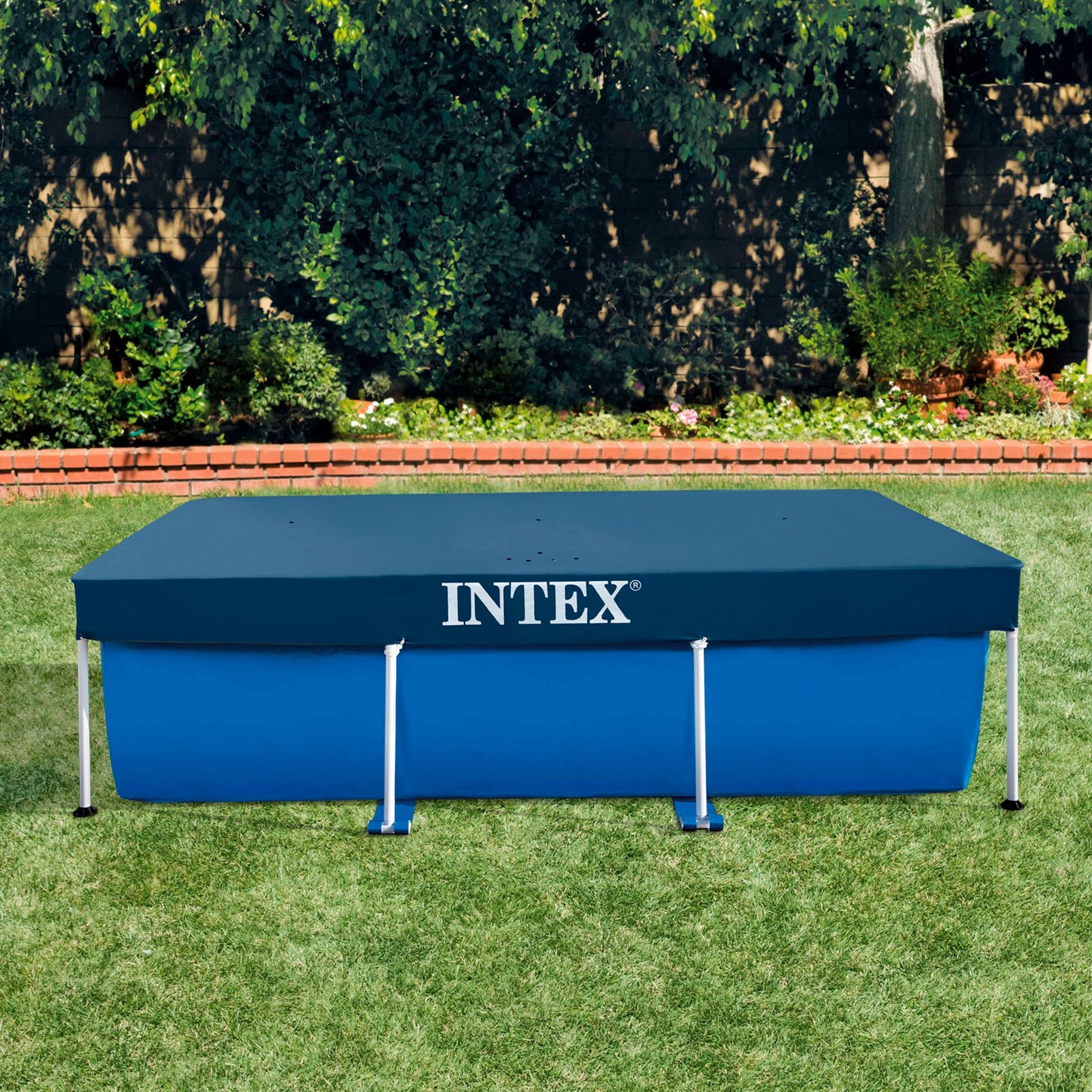 Intex 28038 - Cobertor Piscina Rectangular Prisma/Small Frame 300 x 200 cm, Color Azul